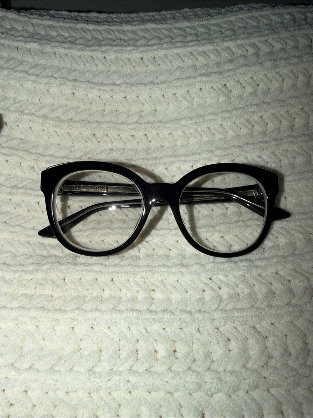 Dior Classic Black Round Women's Eyeglass Frames